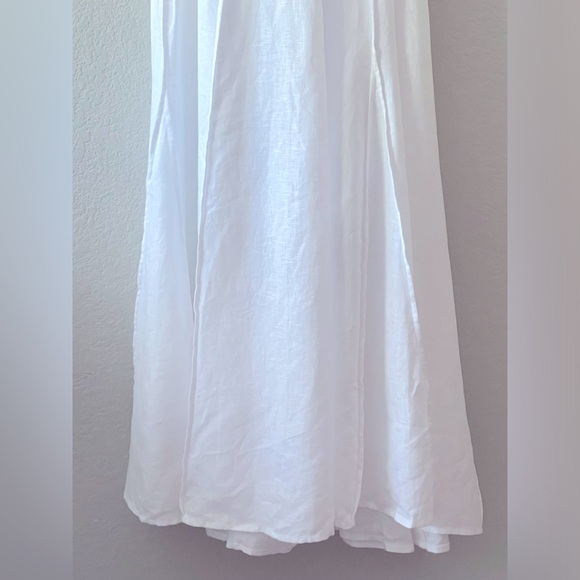 J Crew NWT Seamed Linen Dress with Removable Belt Size Small in White - Picture 16 of 16